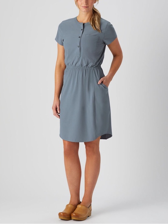 Duluth Trading Co Dresses & Skirts - Duluth Trading Company Nine To Fine Synthetic Cap Sleeve Dress Large